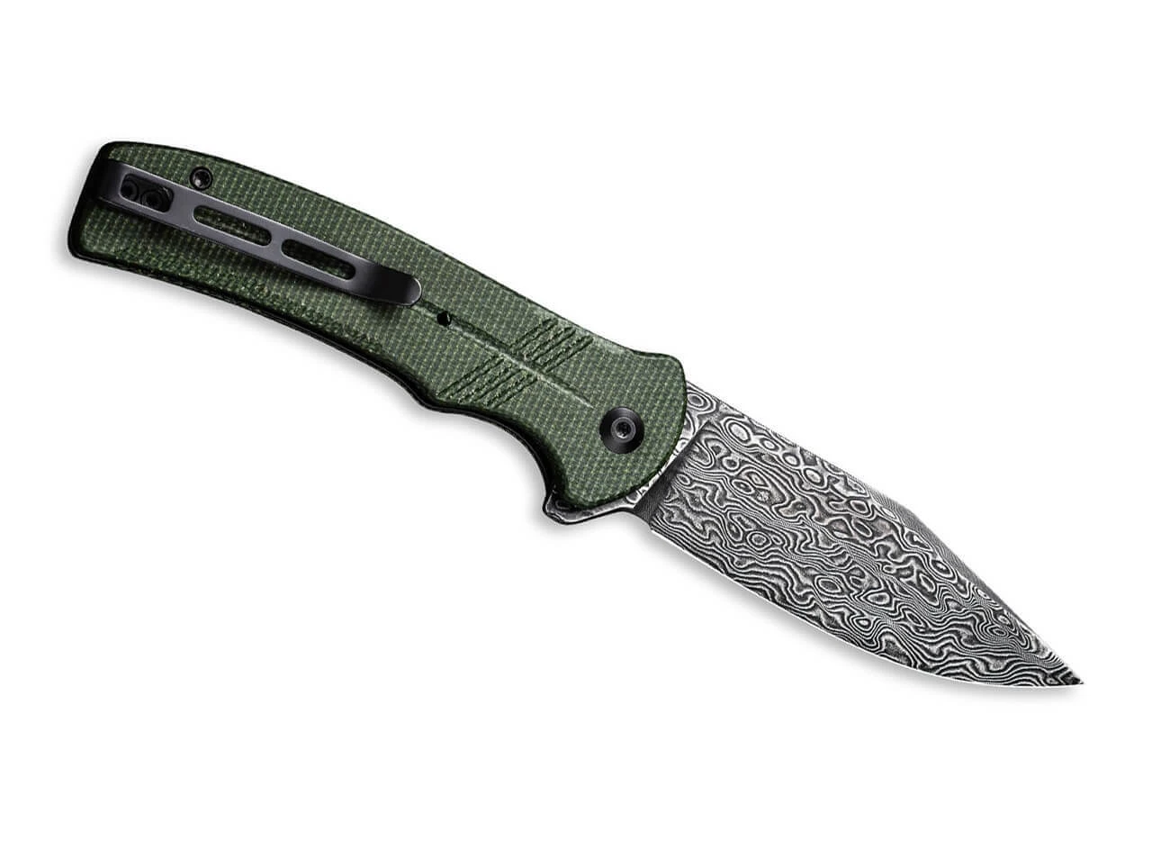 Cogent Damast Micarta Green 4 Cogent Damast Micarta Green – Bild 2