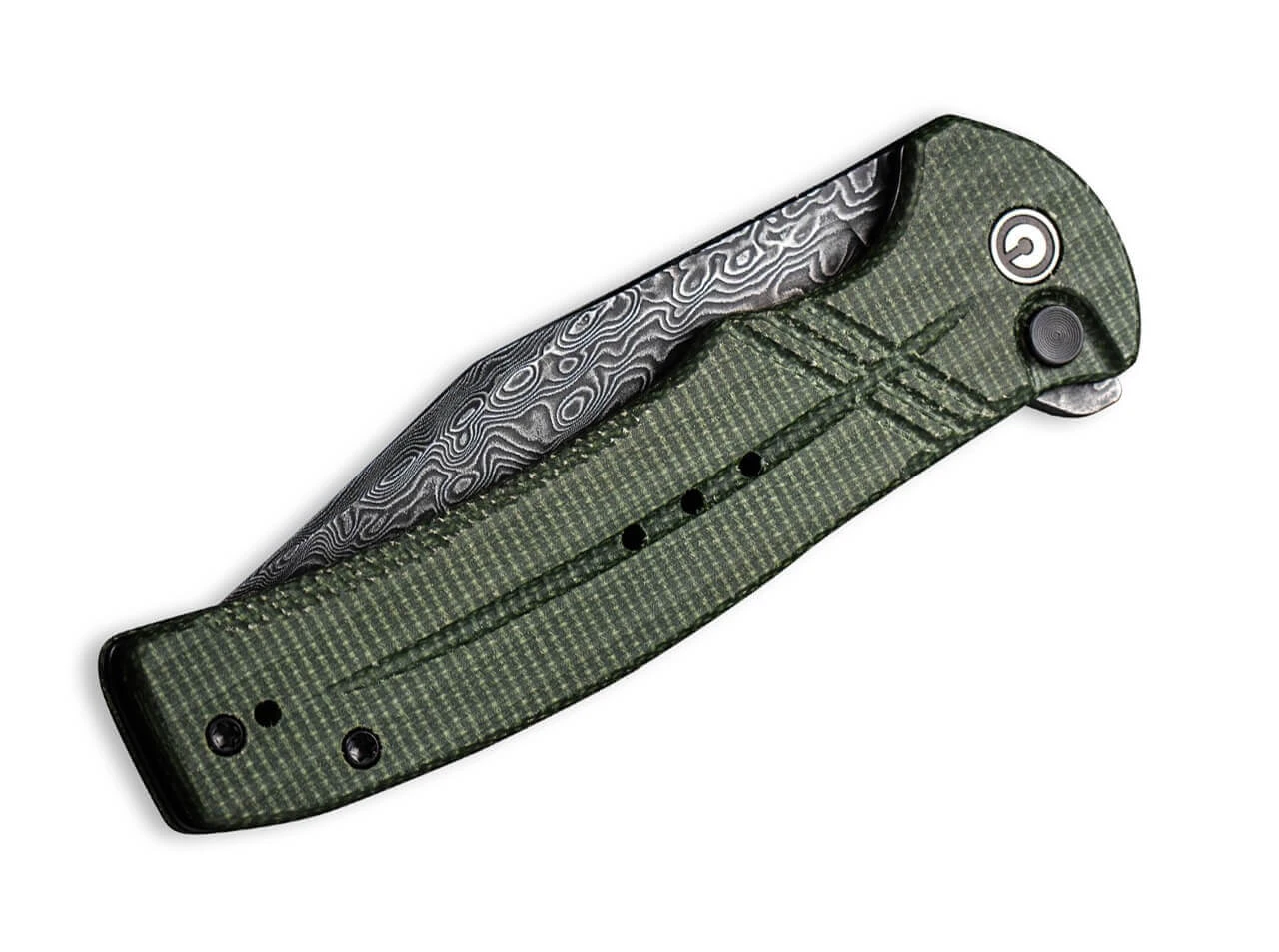Cogent Damast Micarta Green 5 Cogent Damast Micarta Green – Bild 3