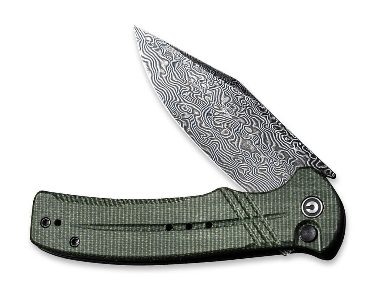 Cogent Damast Micarta Green 7 Cogent Damast Micarta Green – Bild 5