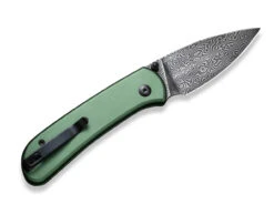 Qubit Aluminum Green Damascus -Outdoormesser civivi qubit aluminum green damascus 01we947 2 1280x1280