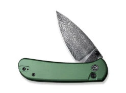 Qubit Aluminum Green Damascus -Outdoormesser civivi qubit aluminum green damascus 01we947 3 1280x1280