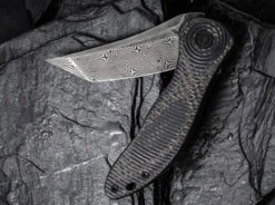 Synergy 3 Damascus G10 CF Black Tanto -Outdoormesser civivi synergy 3 damascus g10 cf black tanto 01we724dam 5 1280x1280