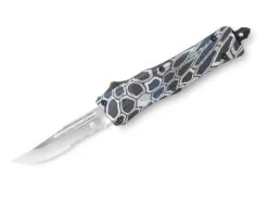 Medium CTK-1 Cerakote Blue Cobra Skin Drop Serrated