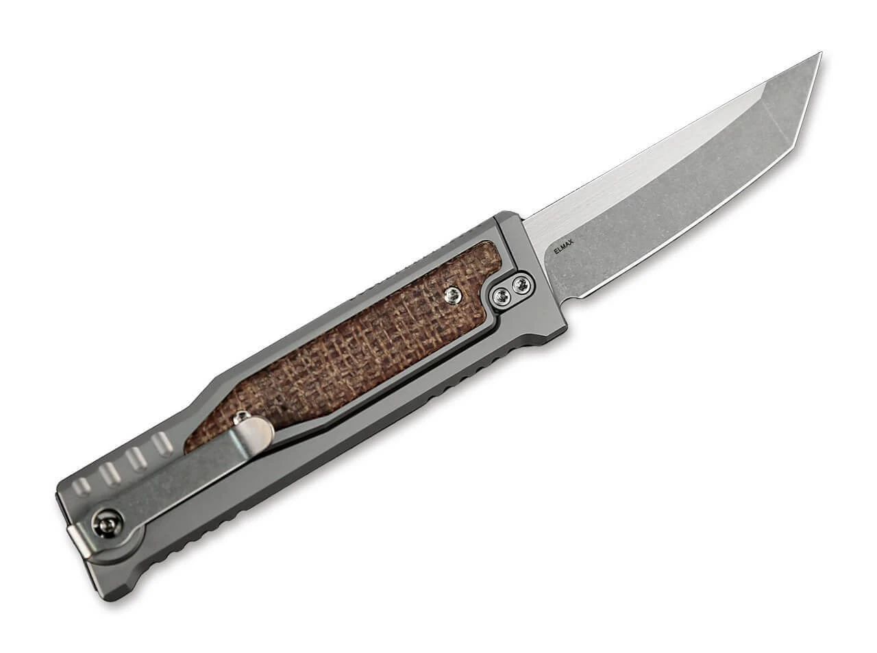 EXO-M Burlap Micarta Tanto 4 EXO-M Burlap Micarta Tanto – Bild 2