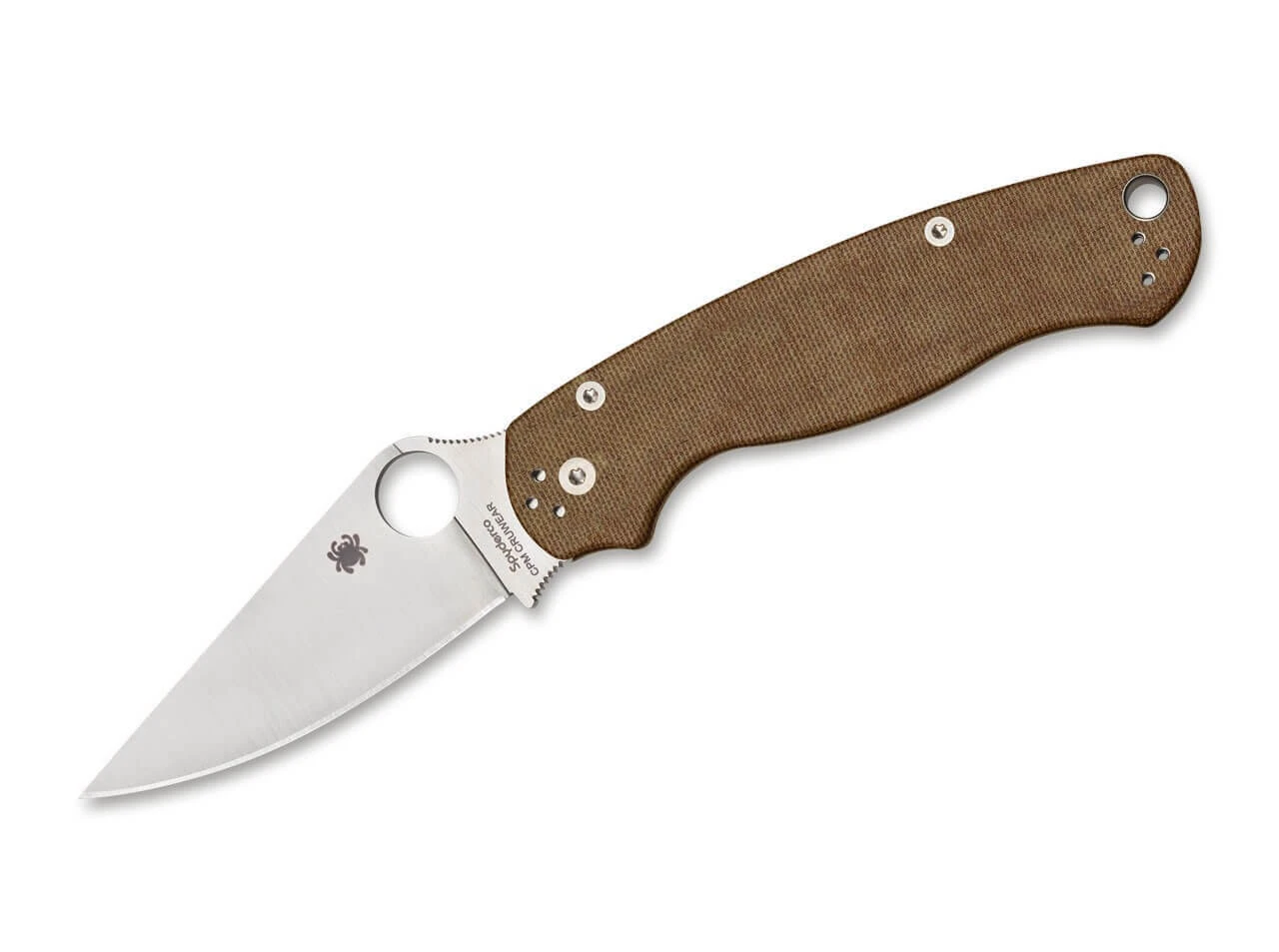 Spyderco Para Military 2 Brown Micarta CruWear 3 Spyderco Para Military 2 Brown Micarta CruWear