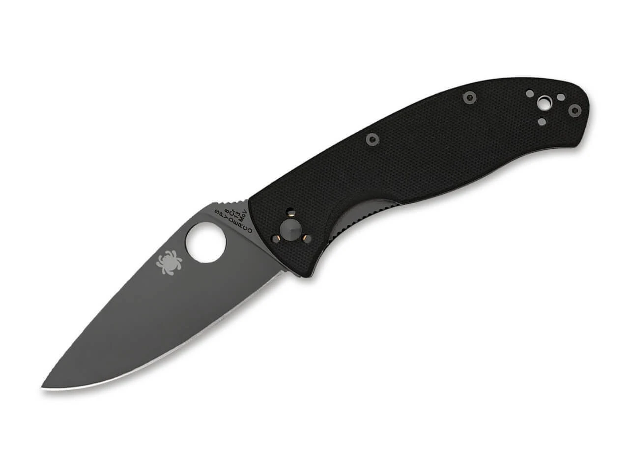 Spyderco Tenacious Black Plain 3 Spyderco Tenacious Black Plain