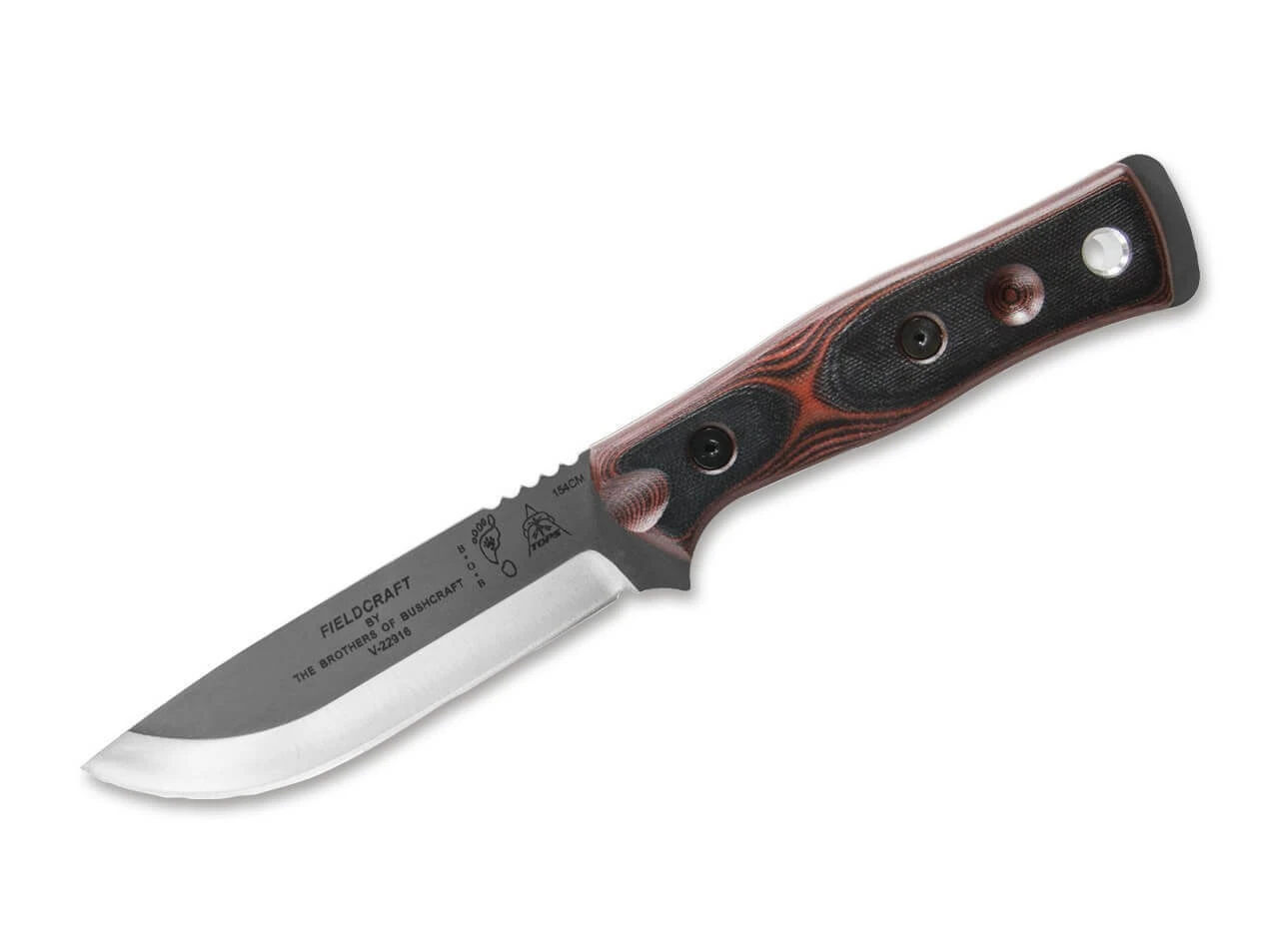 TOPS Knives B.O.B. Fieldcraft Red G10 3 TOPS Knives B.O.B. Fieldcraft Red G10