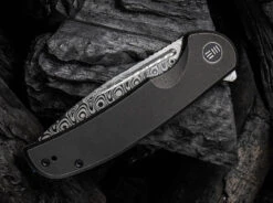Beacon Damascus Titanium Black -Outdoormesser we knife beacon damascus titanium black 01we715dam 3 1280x1280